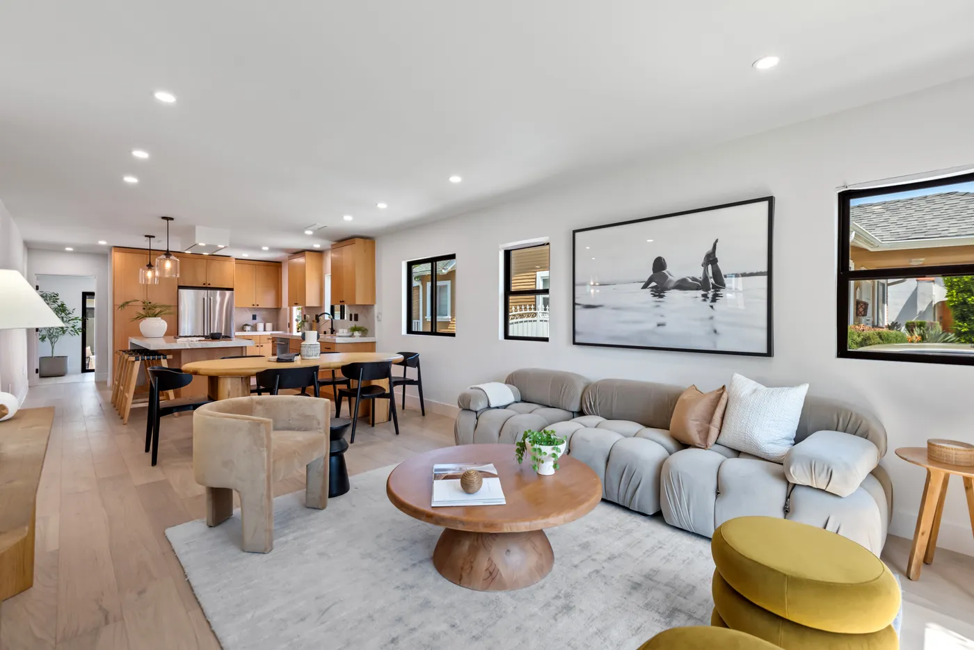 Same Los Angeles kitchen transformed by Avanti Construction — modern cabinetry and open layout
