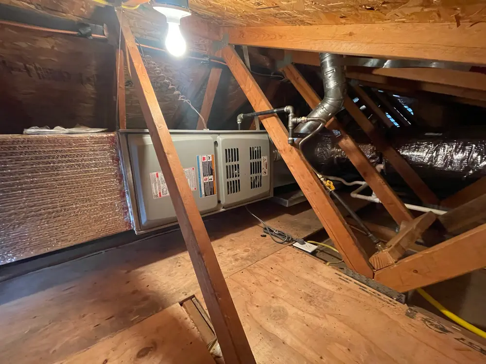 HVAC system installed by Avanti Construction's certified technicians